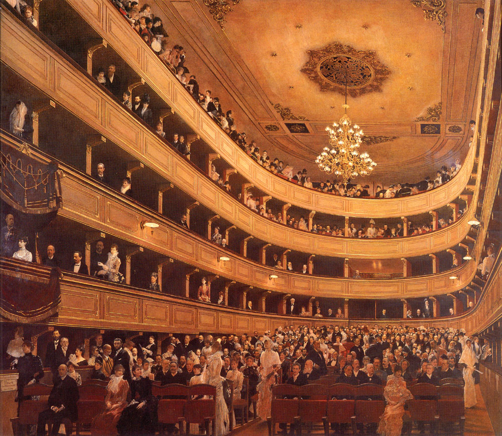 Gustav Klimt - The Old Burgtheater 1888